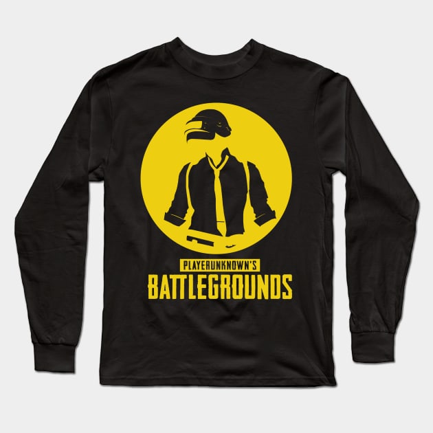 PUBG Minimalist Long Sleeve T-Shirt by alcateiaart